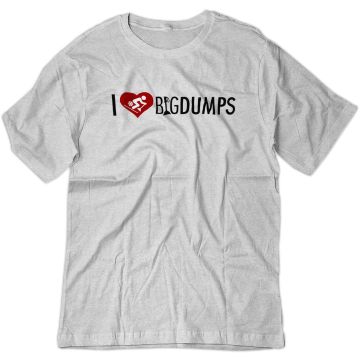 I Love Big Dumps Powder Ski Days Heart Ash SM
