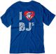 I Love BJ's Jays Baseball Sex Humor Heart