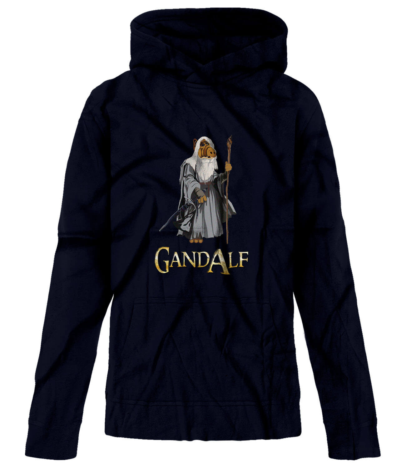 BSW Youth Gand Alf Gandalf Alien Lord of Rings Hoodie - Picture 4 of 7