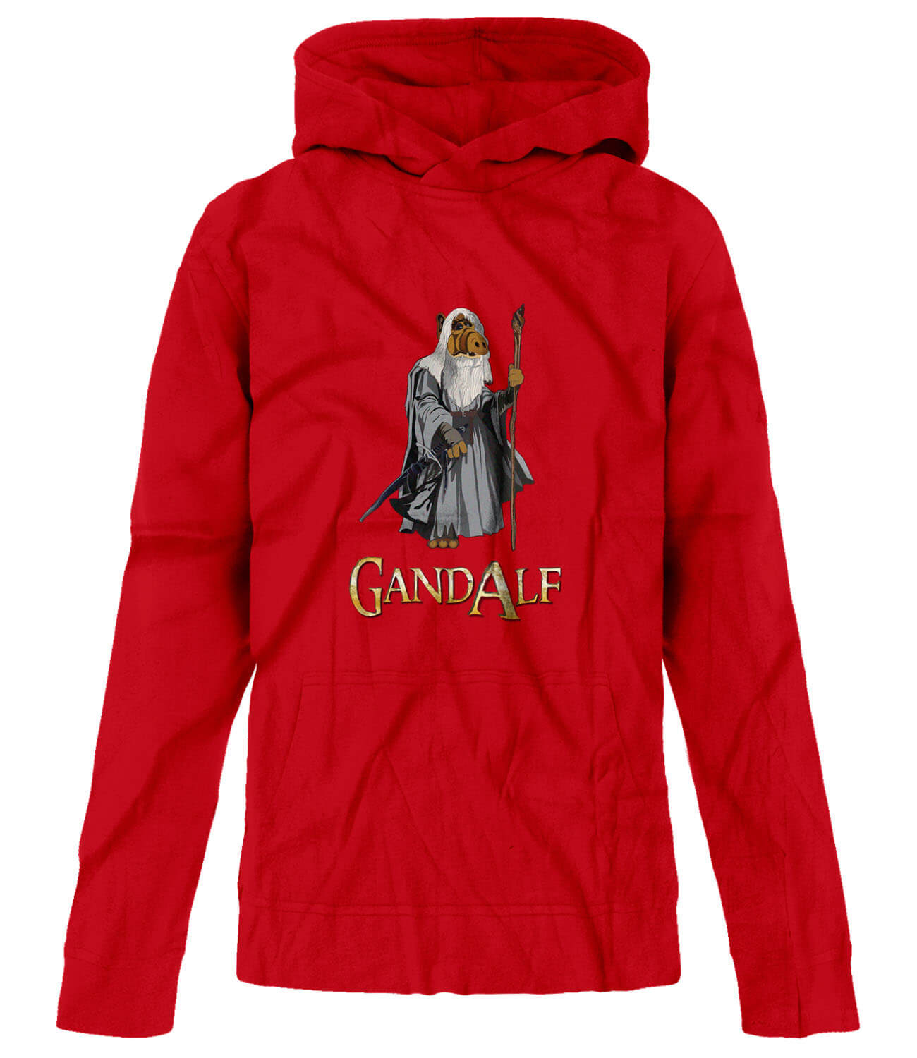 BSW Youth Gand Alf Gandalf Alien Lord of Rings Hoodie - Picture 5 of 7