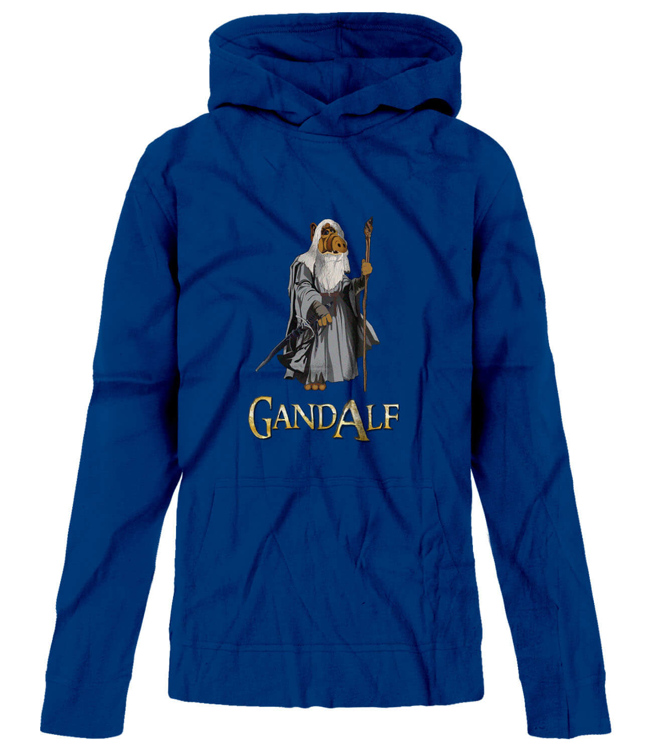 BSW Youth Gand Alf Gandalf Alien Lord of Rings Hoodie - Picture 6 of 7