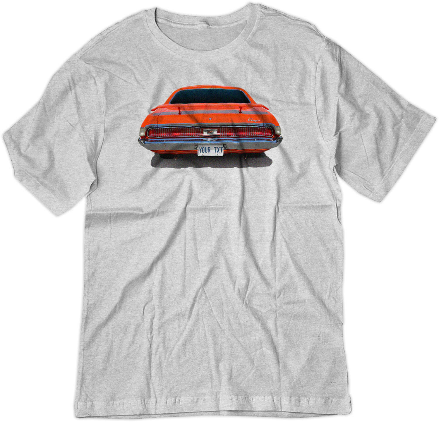 BSW Men's Custom Plate 1969 MERCURY COUGAR AMERICAN MUSCLE Shirt