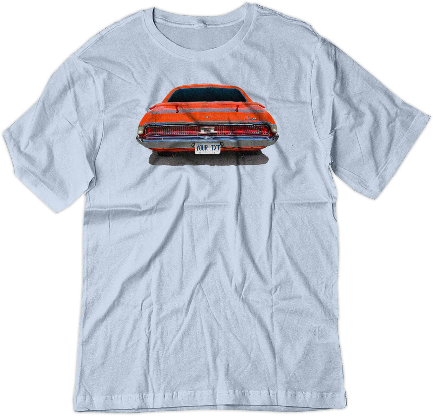 BSW Men's Custom Plate 1969 MERCURY COUGAR AMERICAN MUSCLE Shirt