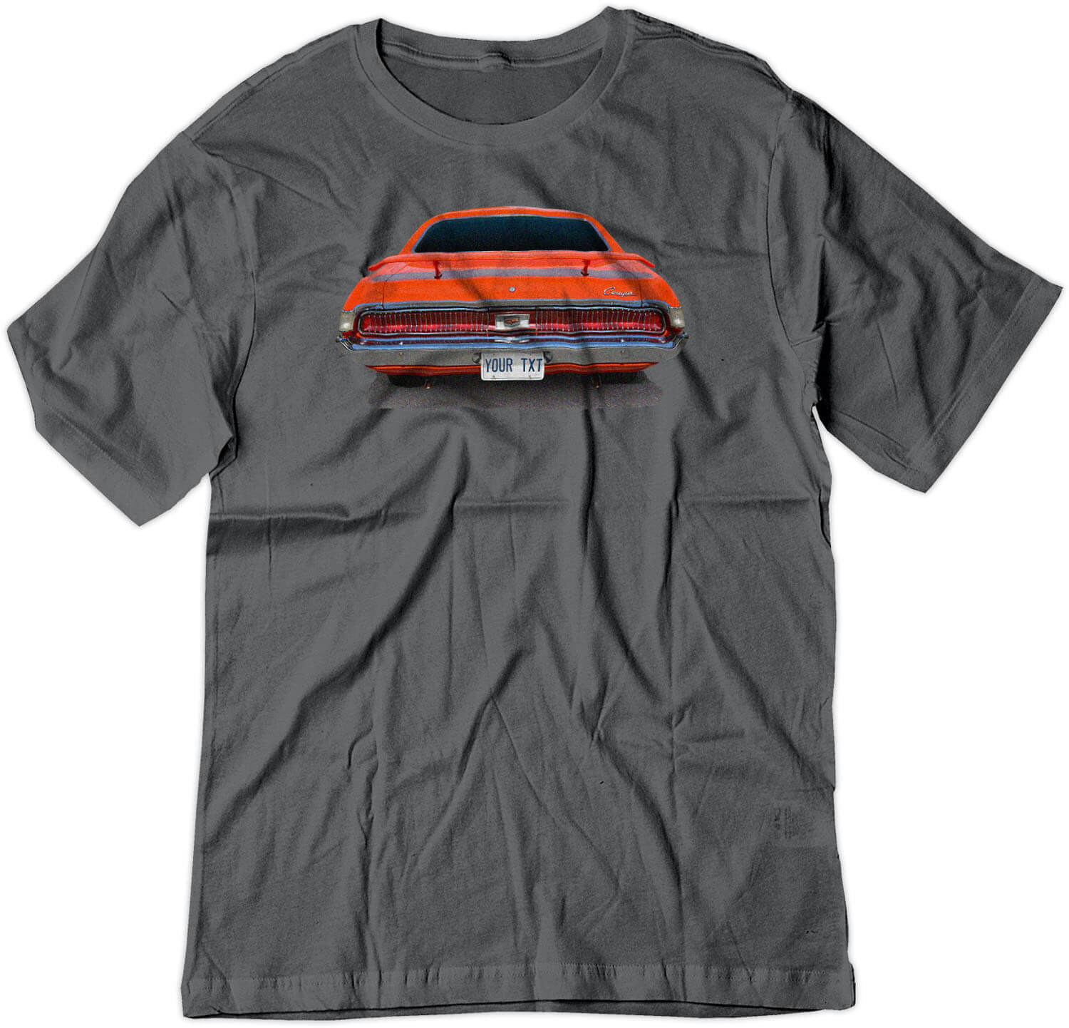 BSW Men's Custom Plate 1969 MERCURY COUGAR AMERICAN MUSCLE Shirt