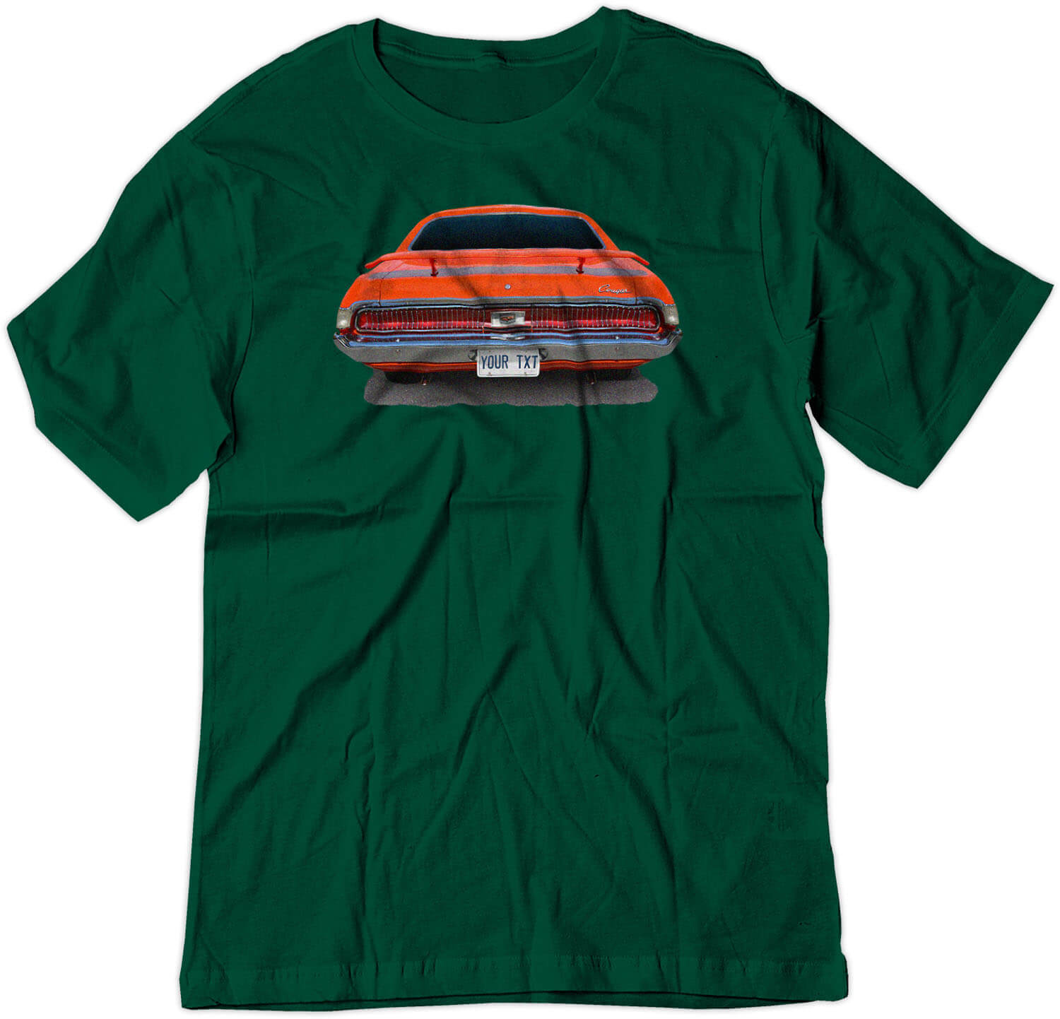 BSW Men's Custom Plate 1969 MERCURY COUGAR AMERICAN MUSCLE Shirt