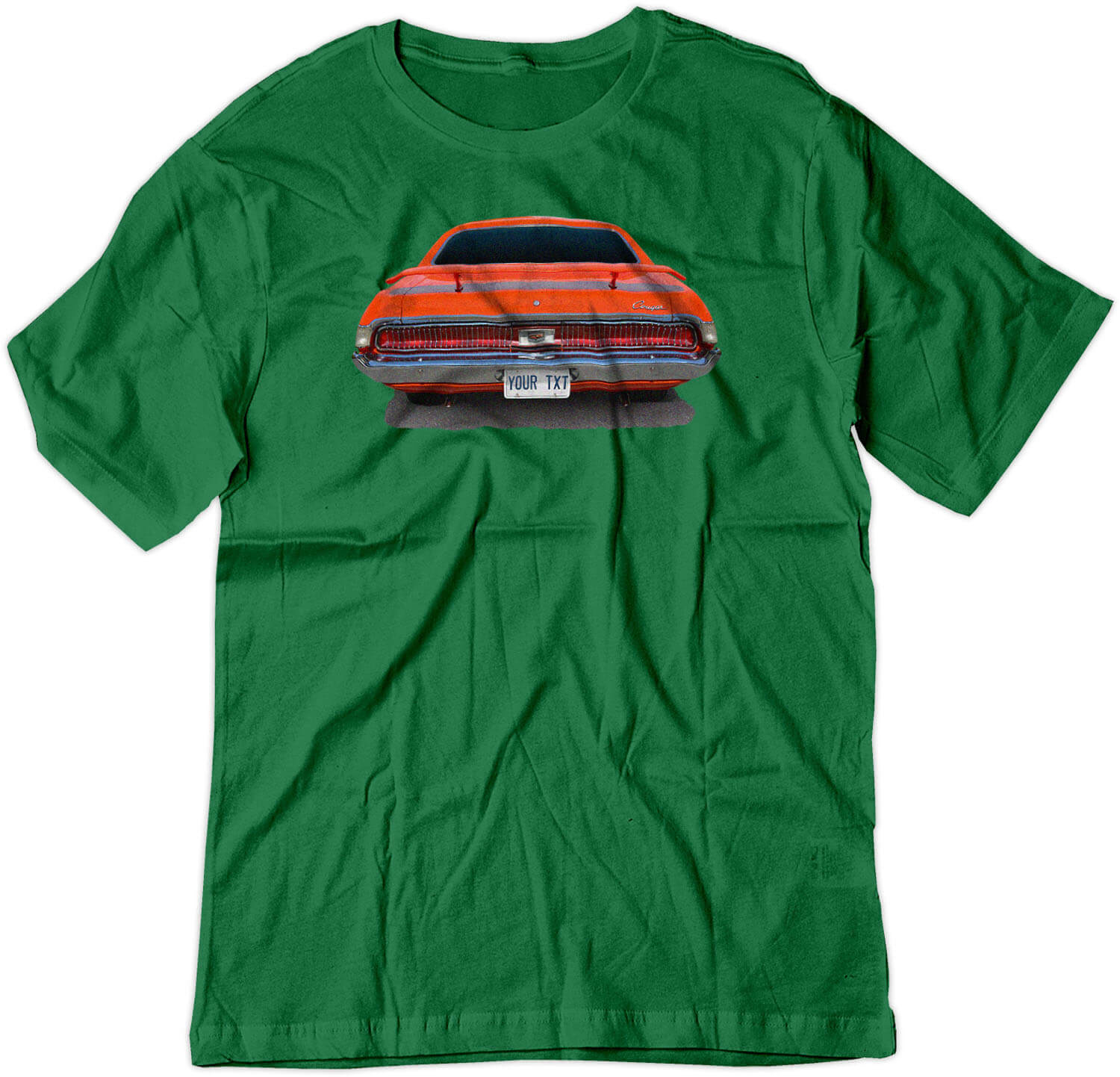 BSW Men's Custom Plate 1969 MERCURY COUGAR AMERICAN MUSCLE Shirt