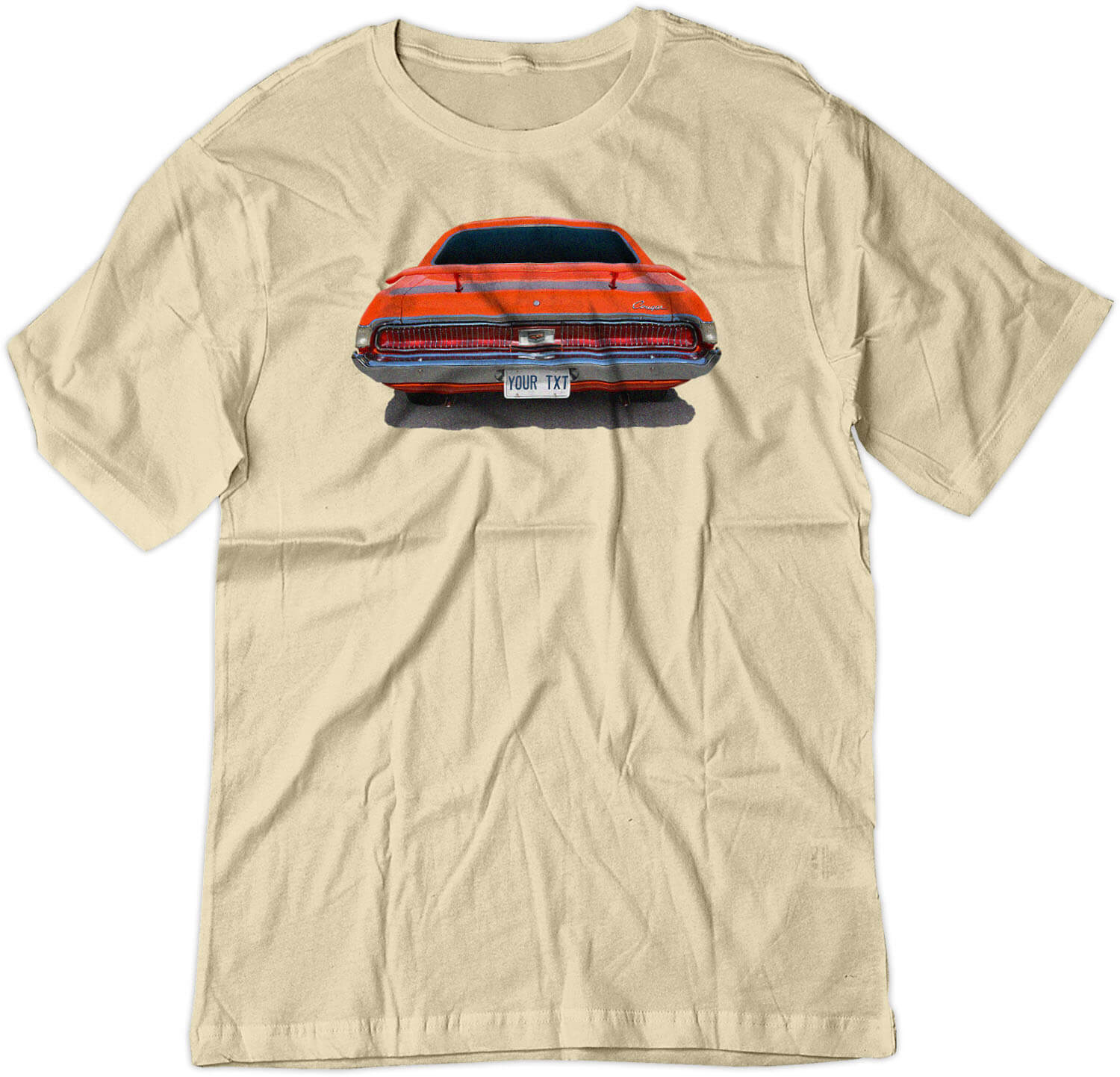 BSW Men's Custom Plate 1969 MERCURY COUGAR AMERICAN MUSCLE Shirt