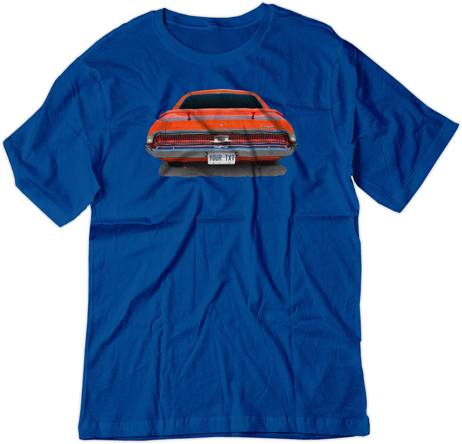 BSW Men's Custom Plate 1969 MERCURY COUGAR AMERICAN MUSCLE Shirt