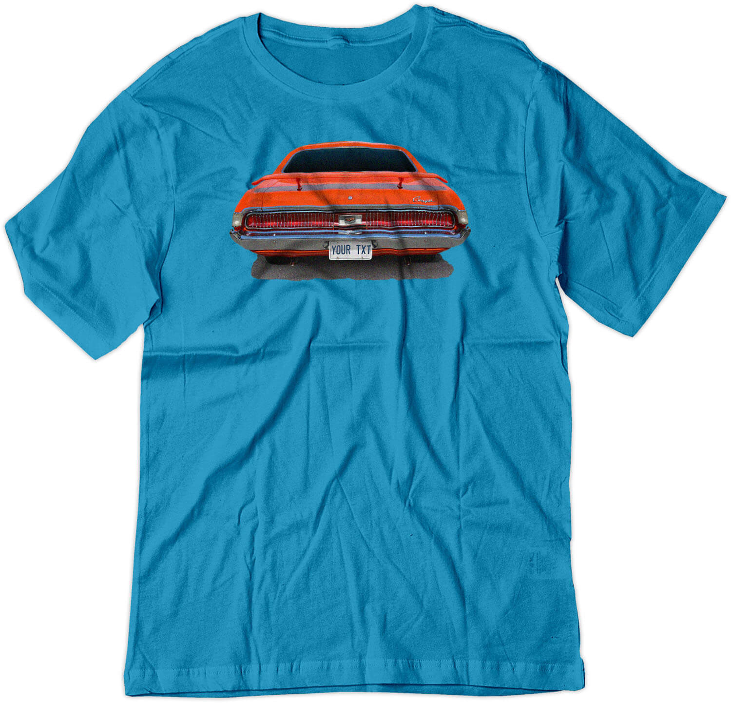 BSW Men's Custom Plate 1969 MERCURY COUGAR AMERICAN MUSCLE Shirt