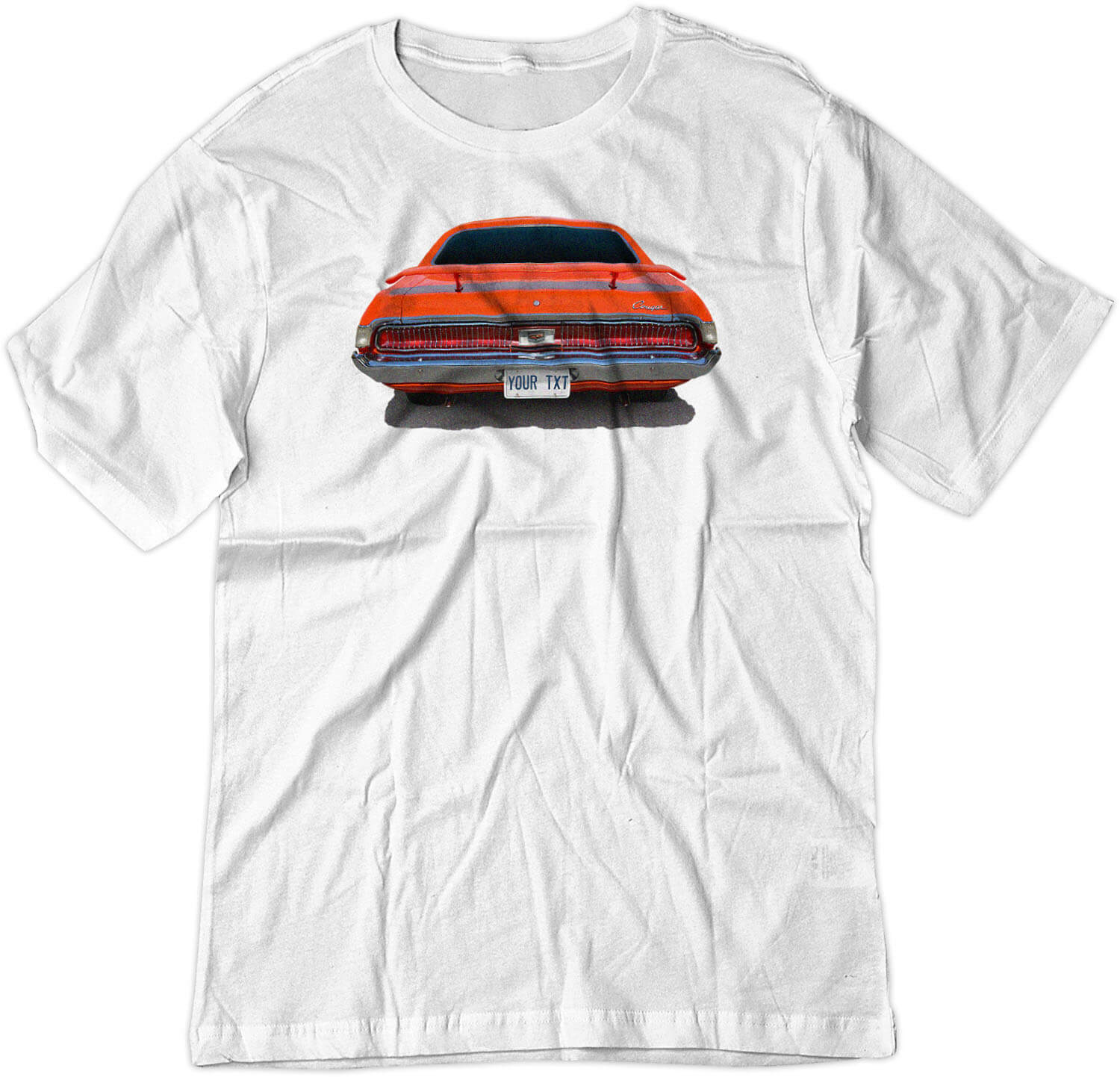 BSW Men's Custom Plate 1969 MERCURY COUGAR AMERICAN MUSCLE Shirt