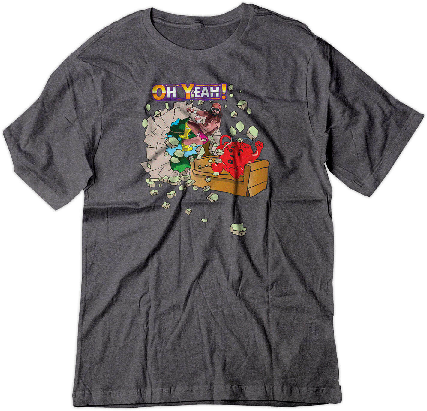 BSW Youth Oh Yeah Man Cool Macho Savage Shirt - Picture 7 of 17