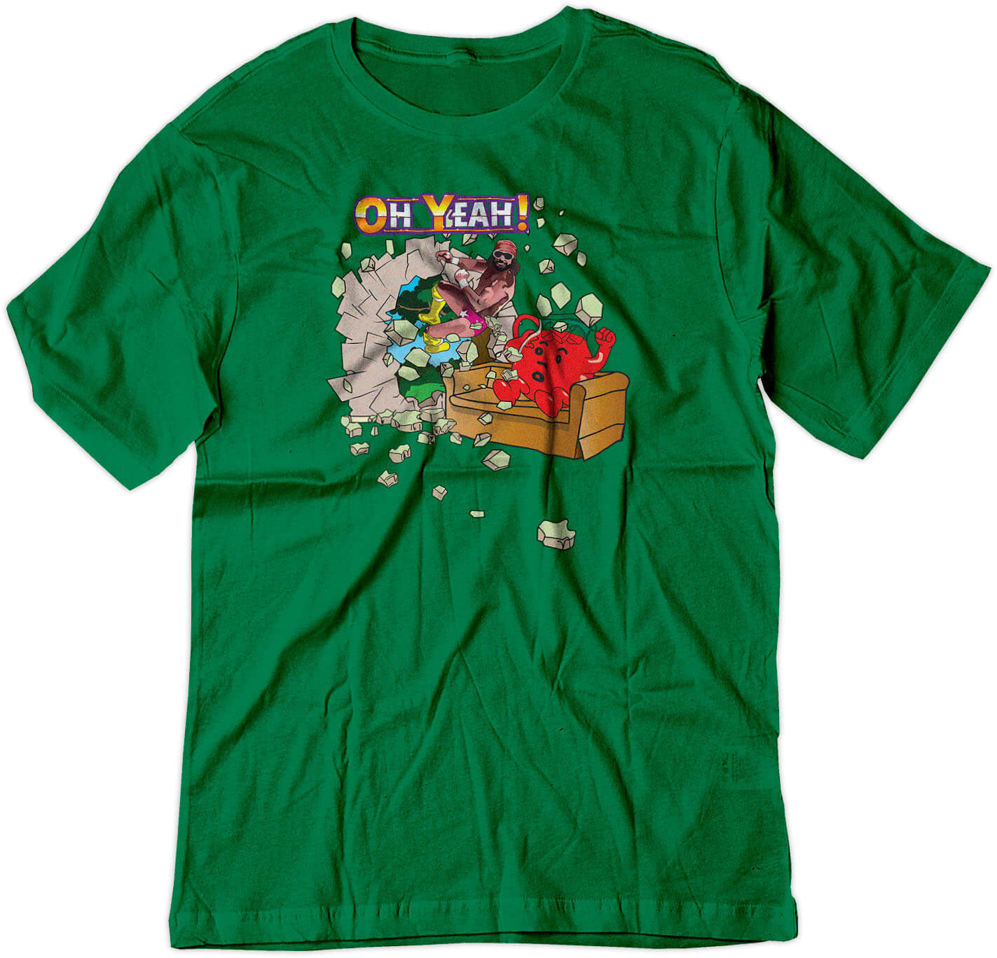 BSW Youth Oh Yeah Man Cool Macho Savage Shirt - Picture 9 of 17
