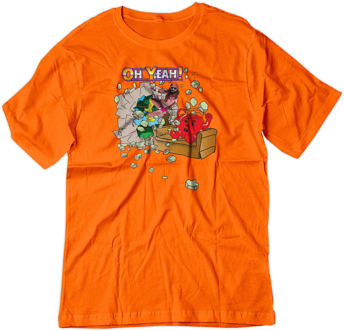 BSW Youth Oh Yeah Man Cool Macho Savage Shirt - Picture 11 of 17
