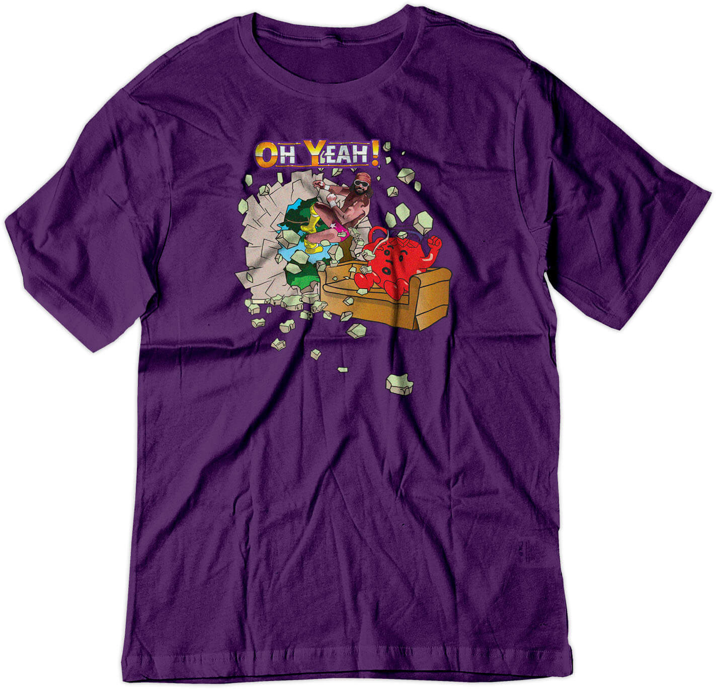 BSW Youth Oh Yeah Man Cool Macho Savage Shirt - Picture 12 of 17