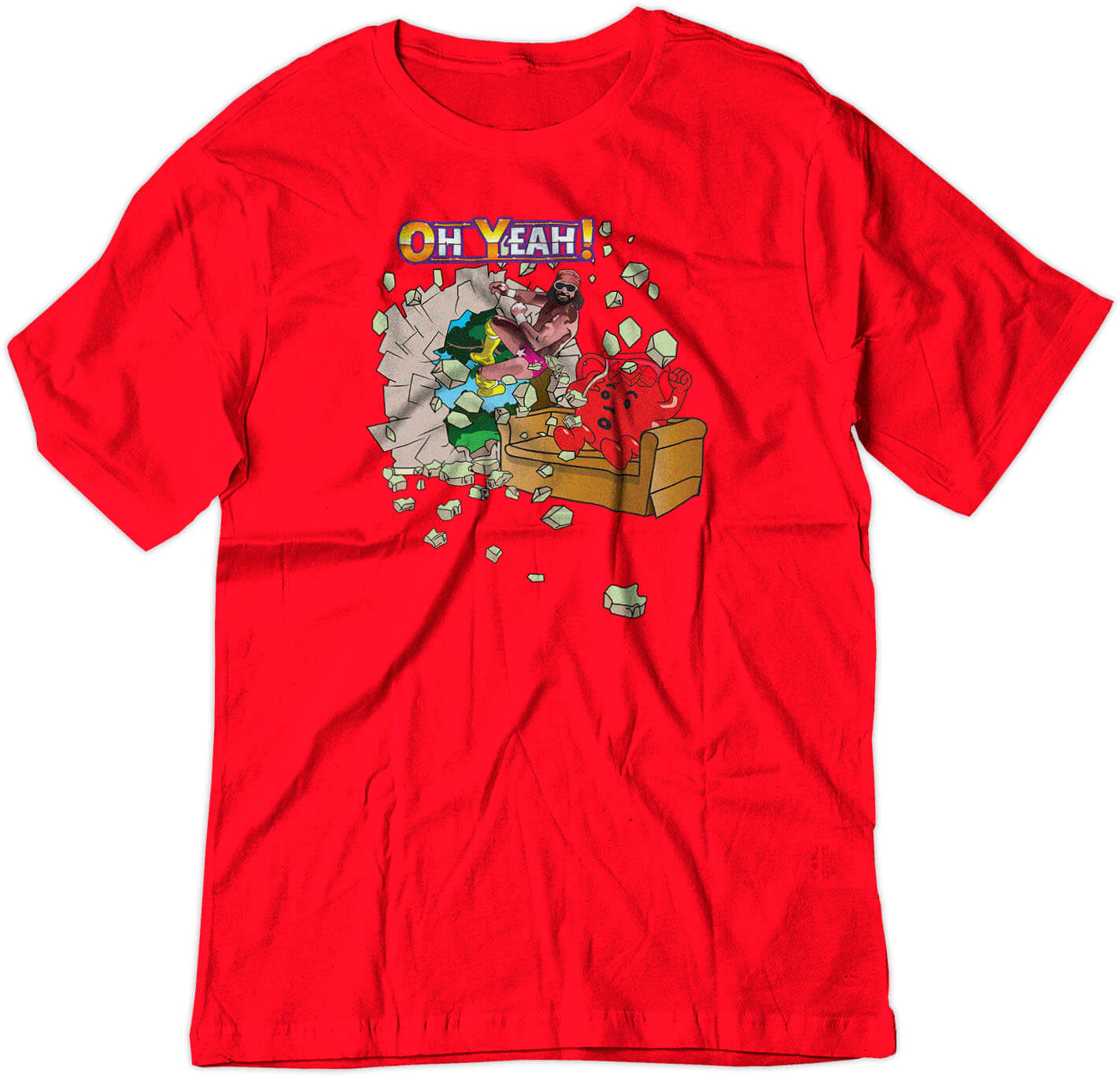 BSW Youth Oh Yeah Man Cool Macho Savage Shirt - Picture 13 of 17