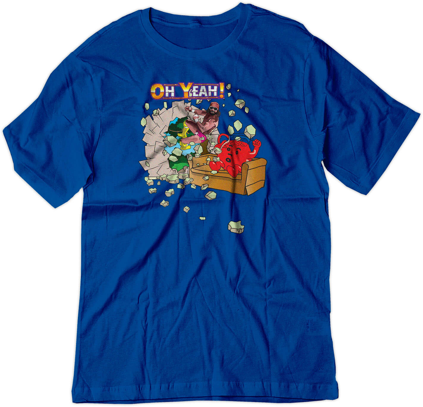 BSW Youth Oh Yeah Man Cool Macho Savage Shirt - Picture 14 of 17