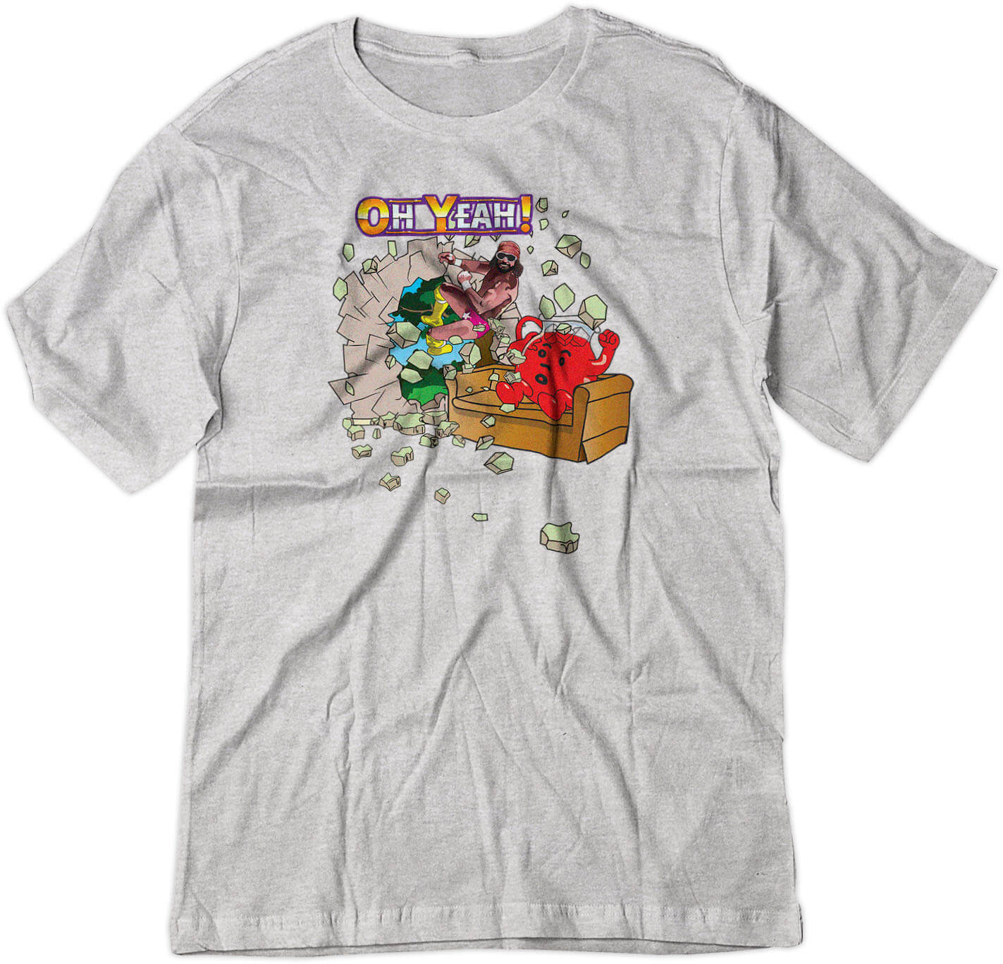 BSW Youth Oh Yeah Man Cool Macho Savage Shirt - Picture 16 of 17