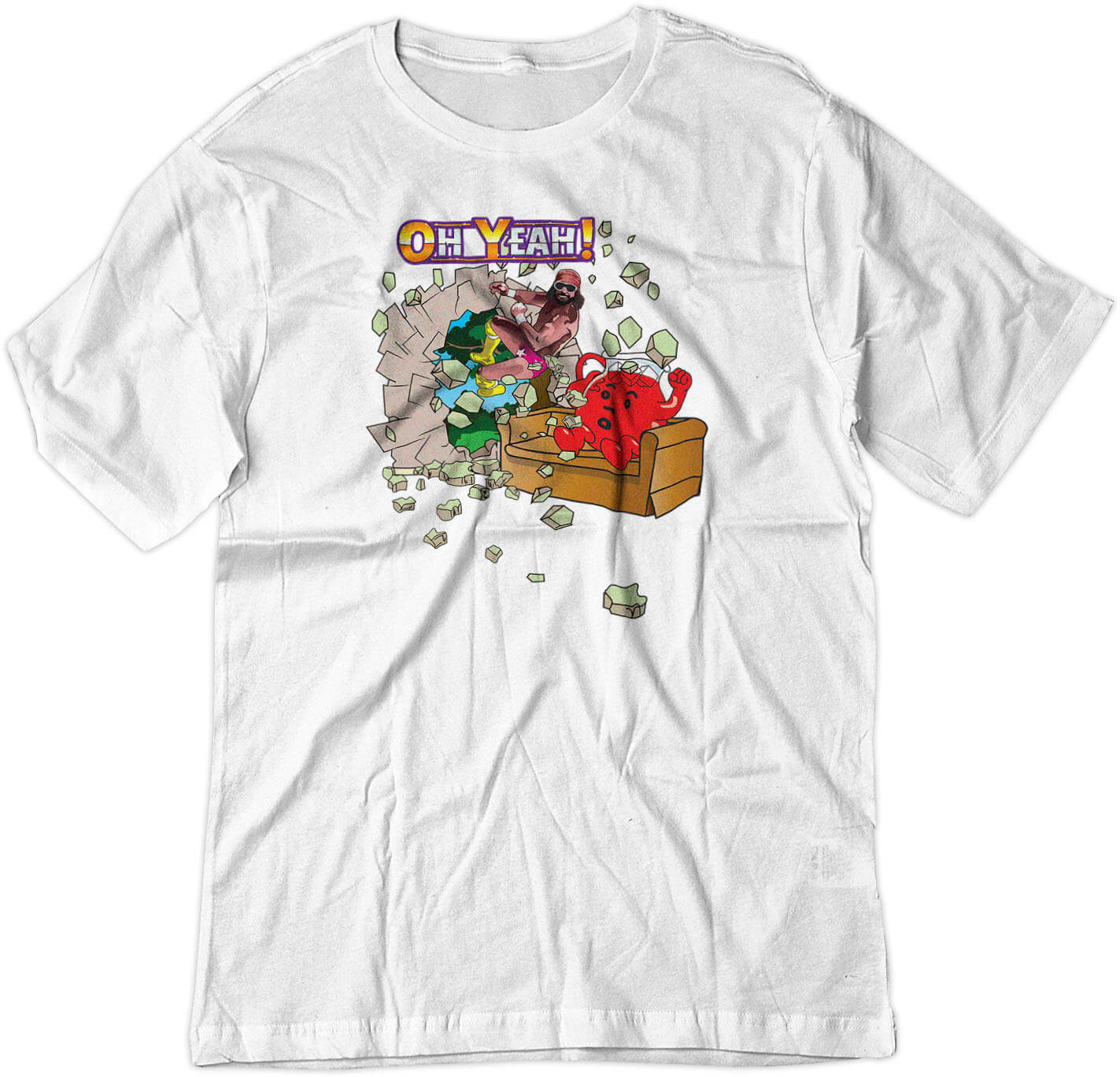 BSW Youth Oh Yeah Man Cool Macho Savage Shirt - Picture 17 of 17