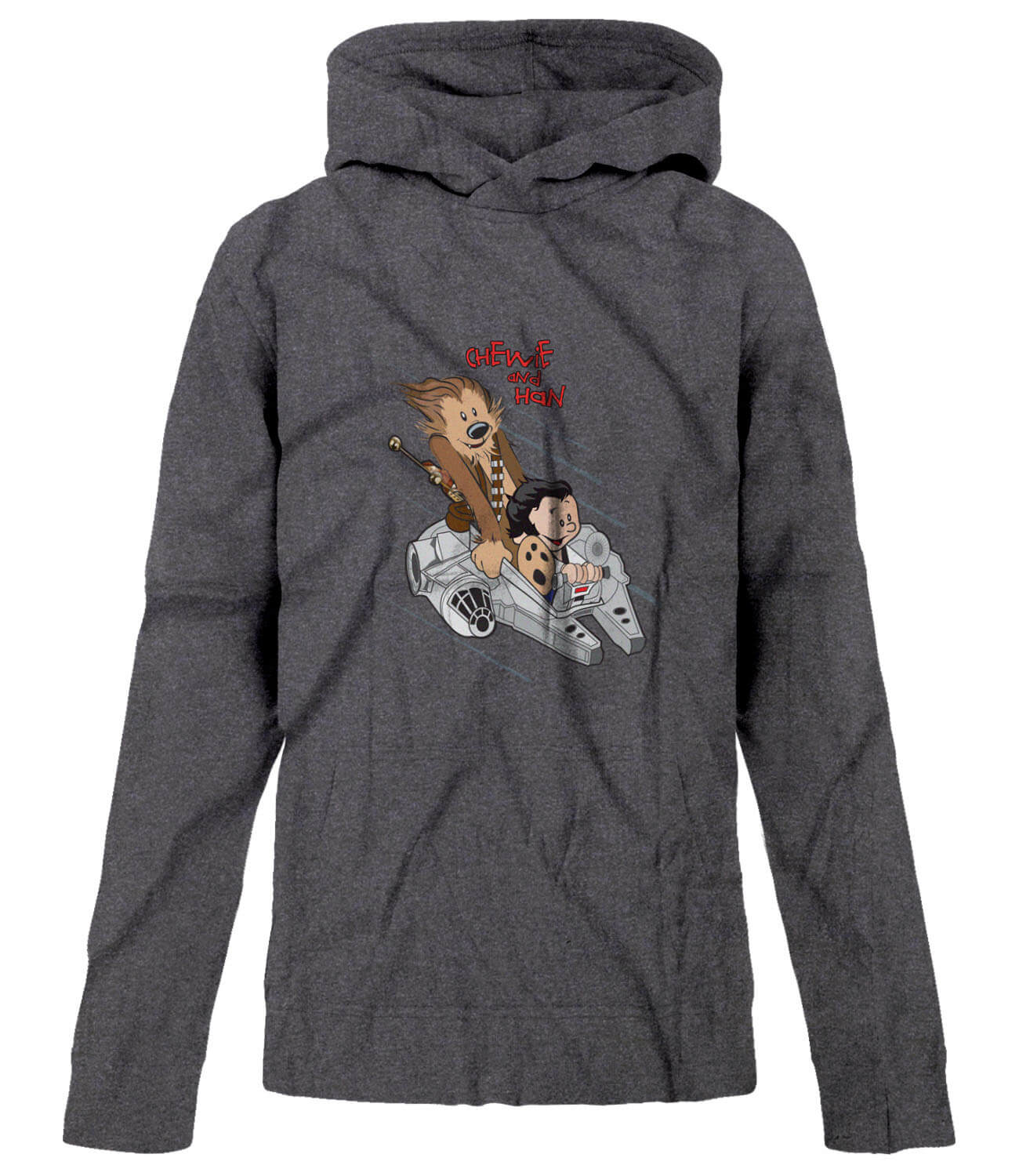 BSW Youth Best Friends Playing Space Falcon Starship Hoodie - Picture 3 of 7