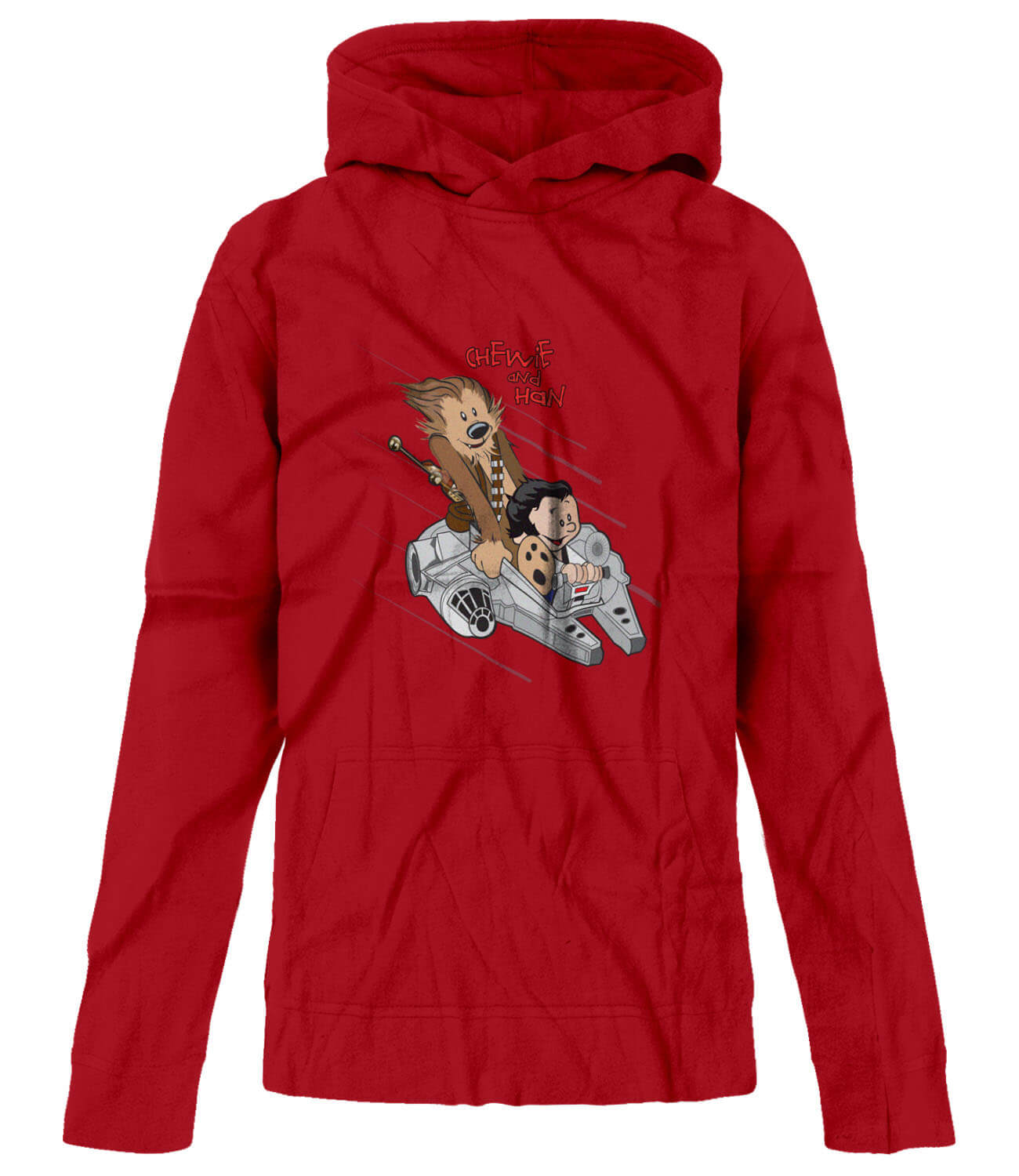 BSW Youth Best Friends Playing Space Falcon Starship Hoodie - Picture 5 of 7