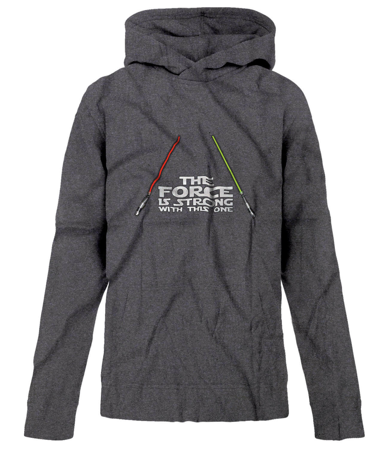 BSW Youth The Force Is Strong With This One Lightsaber Star Hoodie - Picture 3 of 7