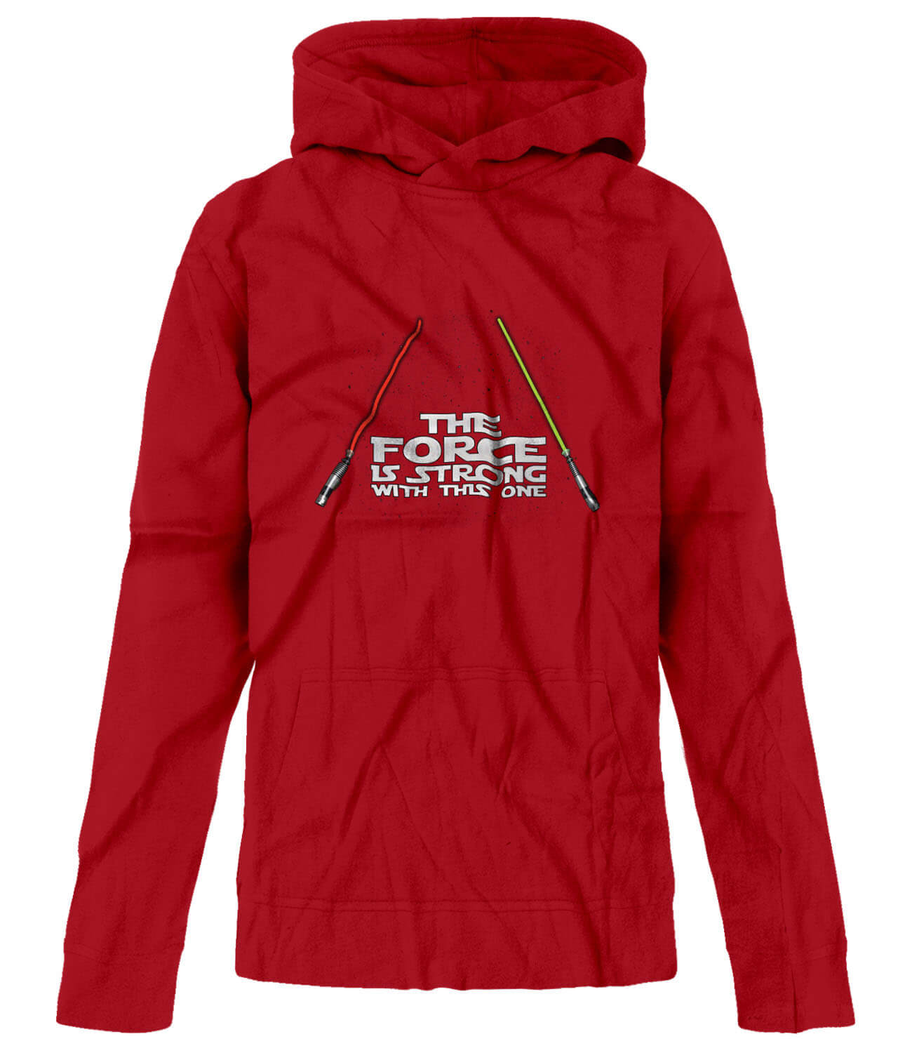 BSW Youth The Force Is Strong With This One Lightsaber Star Hoodie - Picture 5 of 7