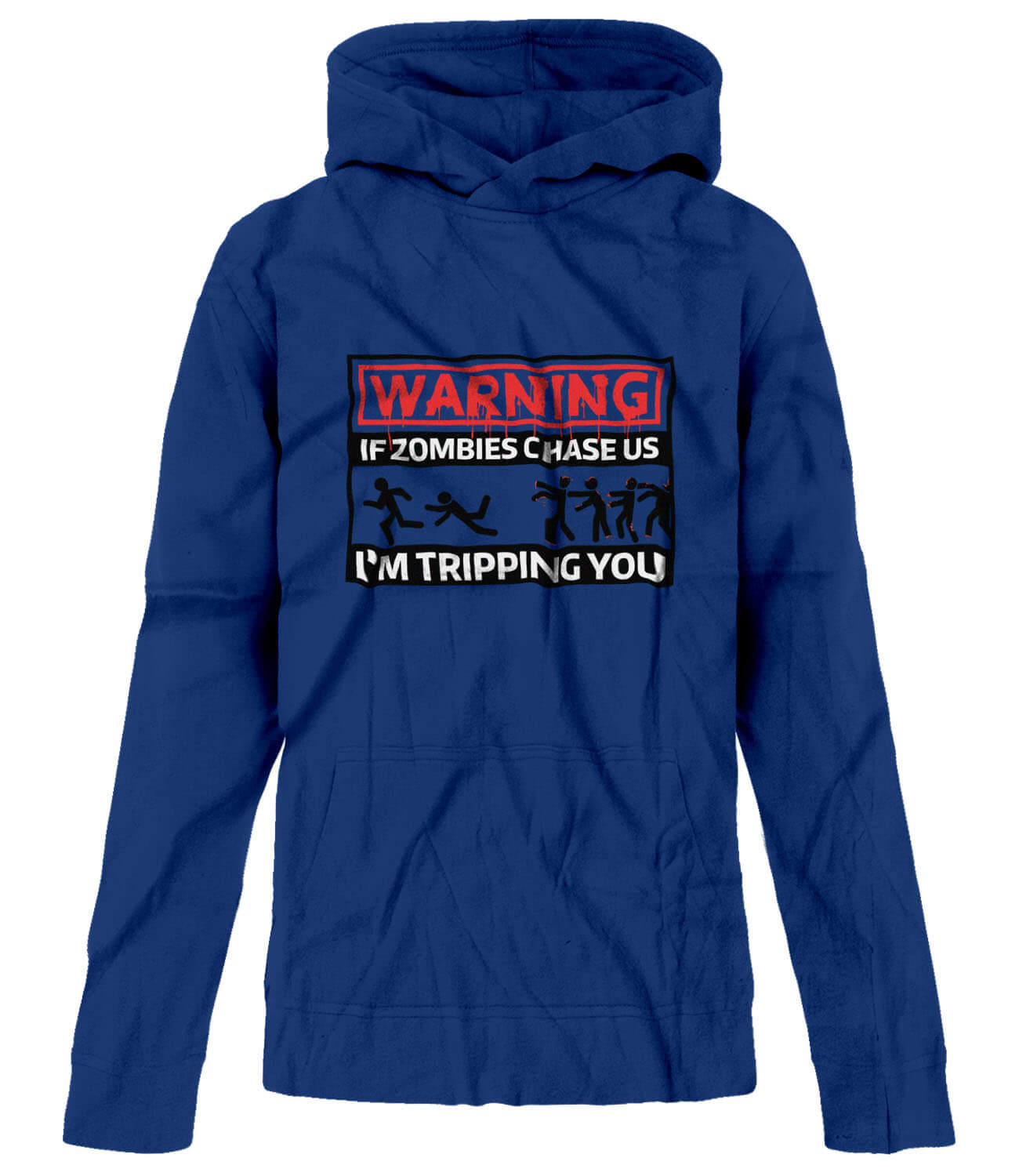 Unisex If Zombies Chase Us I'm Tripping You Funny Hoodiefor Women Men 