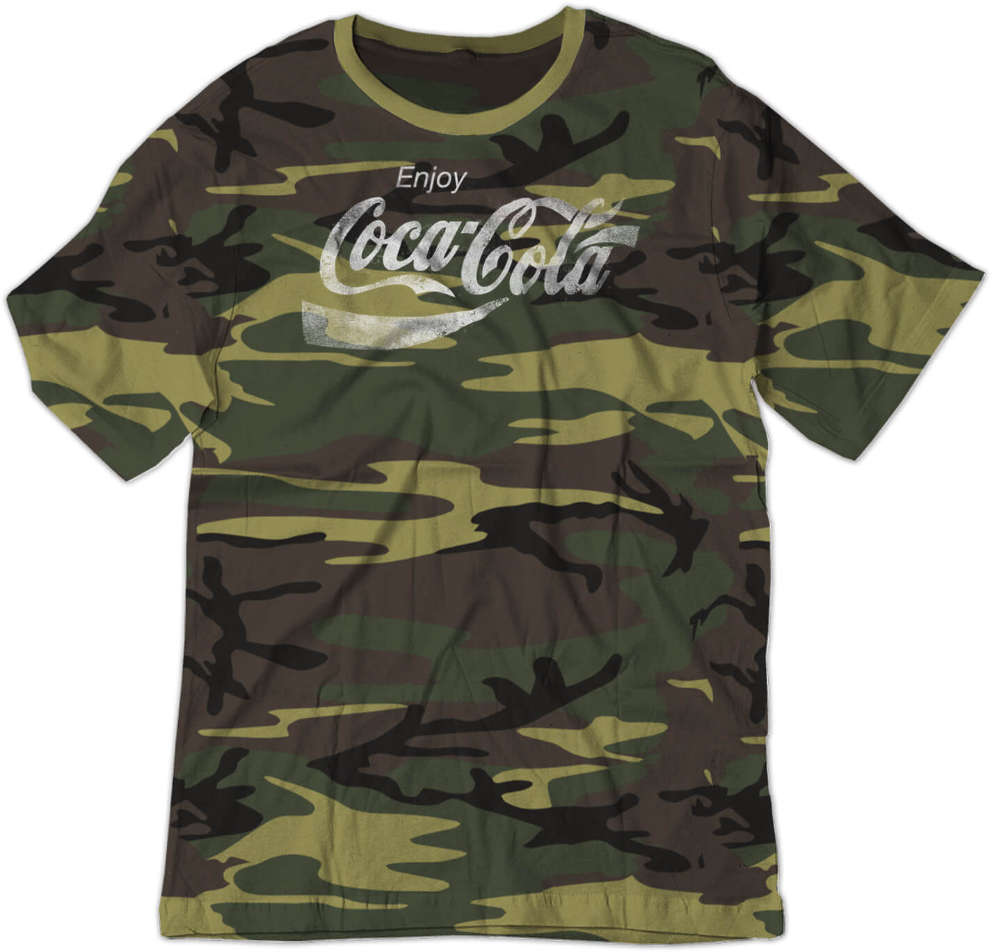 BSW Youth Enjoy Cola Pop Soda Drink Vintage Logo Shirt - Picture 2 of 17