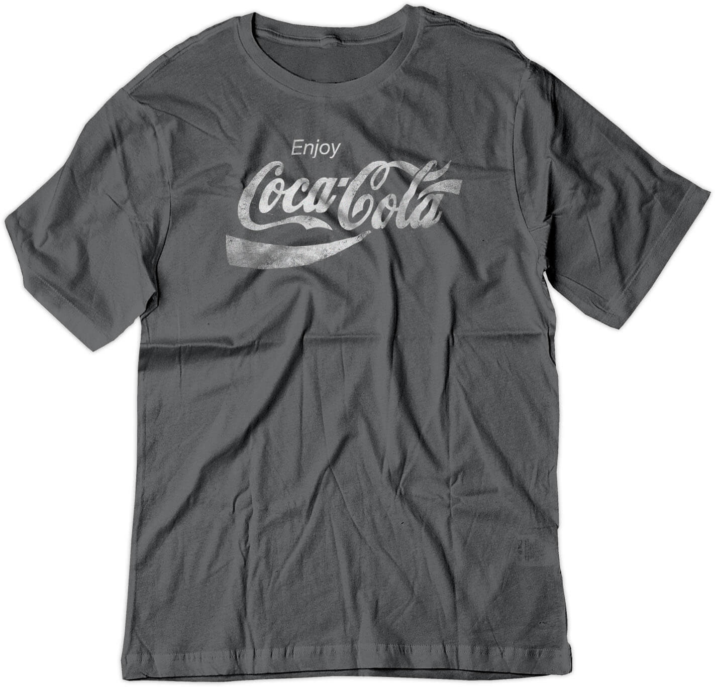 BSW Youth Enjoy Cola Pop Soda Drink Vintage Logo Shirt - Picture 6 of 17