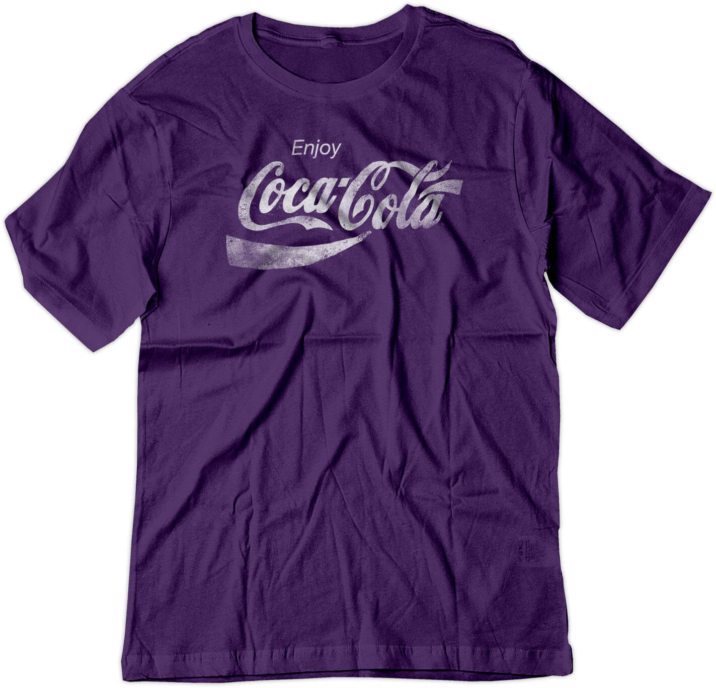 BSW Youth Enjoy Cola Pop Soda Drink Vintage Logo Shirt - Picture 12 of 17