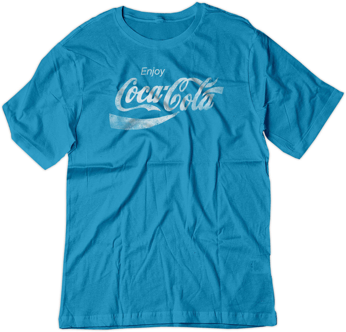 BSW Youth Enjoy Cola Pop Soda Drink Vintage Logo Shirt - Picture 15 of 17