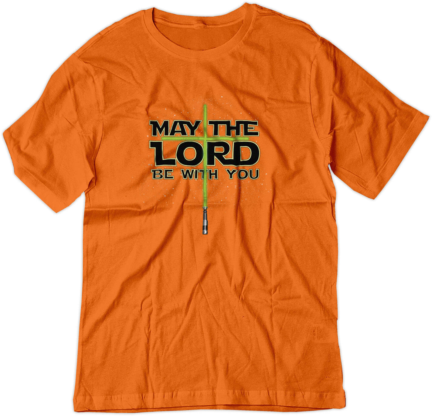 BSW Youth May The LORD Be With You Star Lightsaber Cross Jesus Shirt - Picture 11 of 17